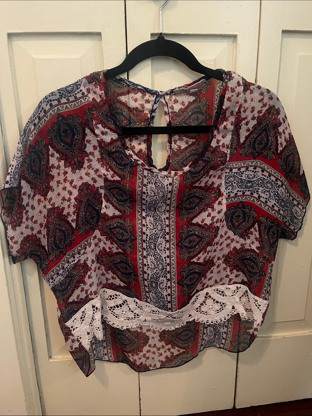 Boho Cropped Blouse